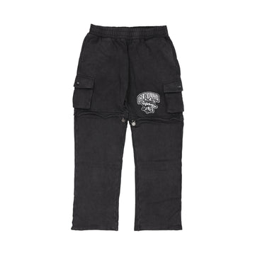 Glo Gang Cargo Zip Off Sweatpant (Black)