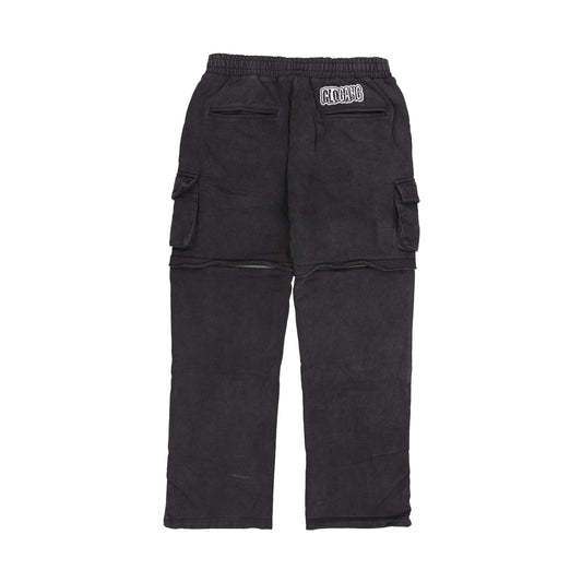 Glo Gang Cargo Zip Off Sweatpant (Black)