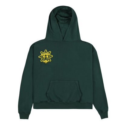 Glo Sun Font Hoodie (Forest Green)