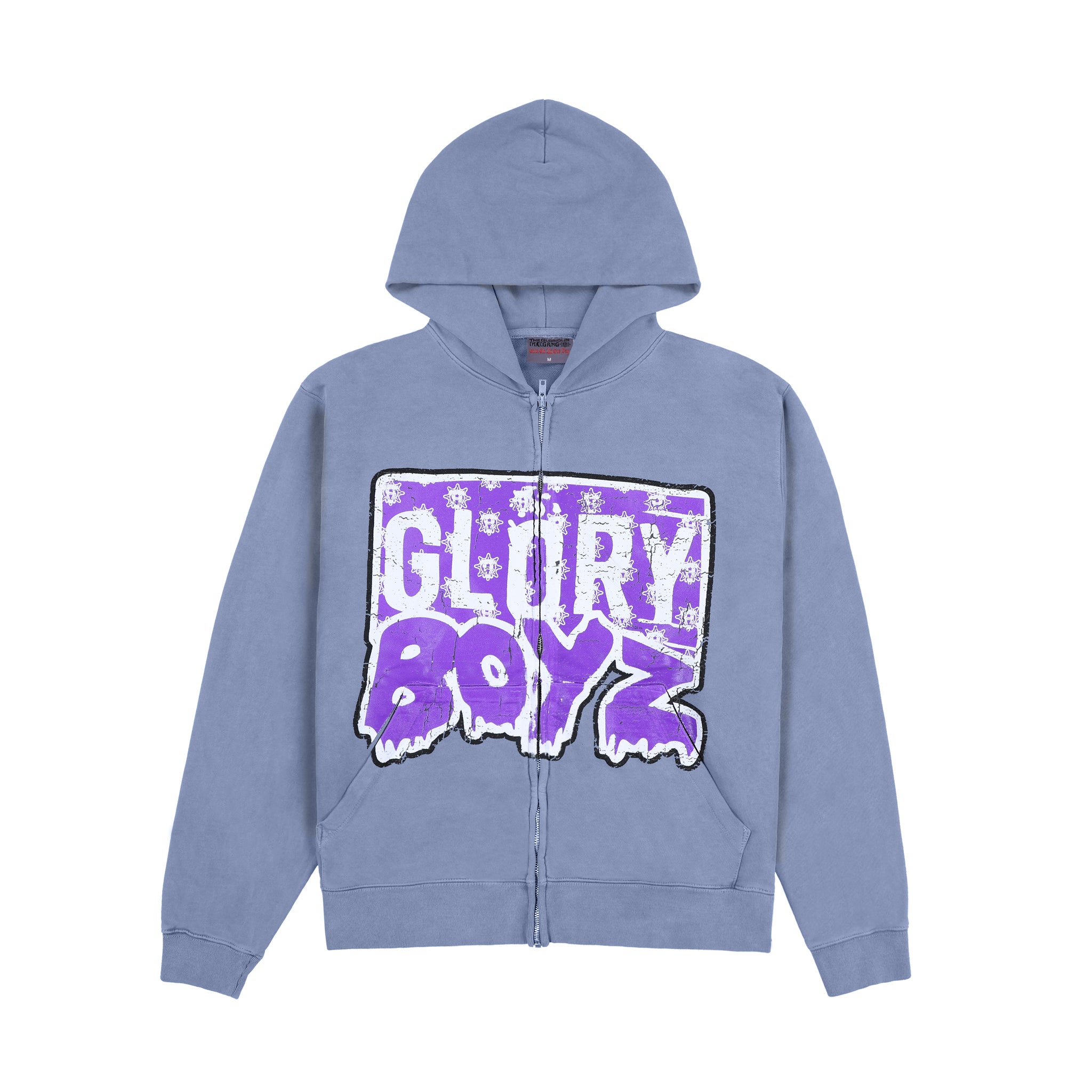 Glory Boyz Zip Up Hoodie (Faded Blue)