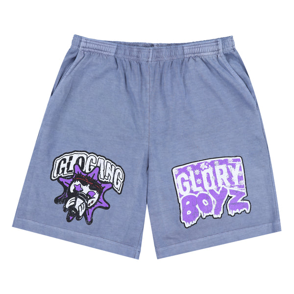 グローギャング　GLOGANG GLORY BOYZ ハーフパンツ　drip Glory Boyz Shorts (Faded Blue)