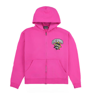 Logo Zip Up Hoodie (Pink)