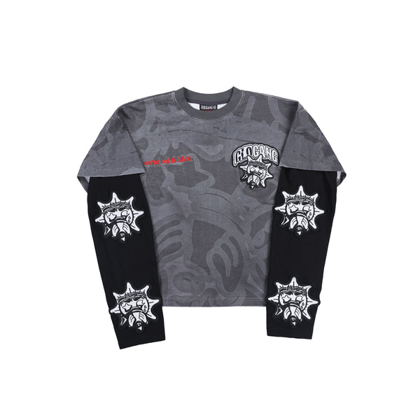 【個性を主張】GLOGANG Can't Resist Thermal ロンT Can't Resist Thermal (Black)