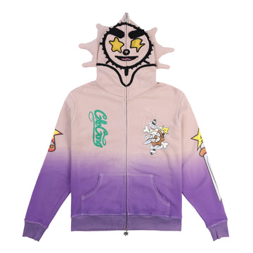 Death And Glory Full Zip Hoodie (Purple)