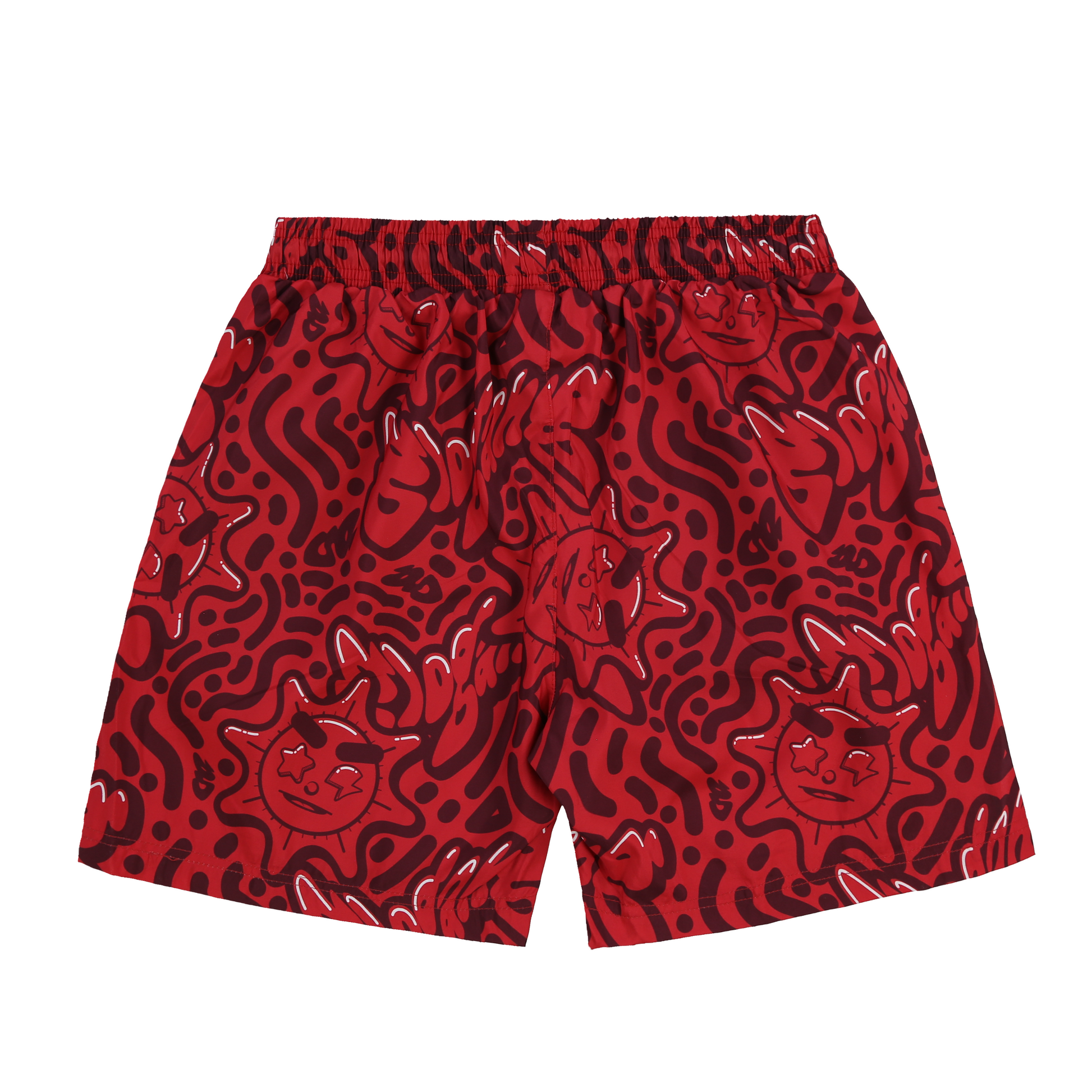 Glo Sun Font Shorts (Red)