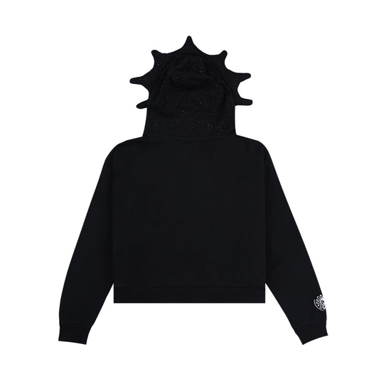 Blackout Rhinestone Hoodie (Black)