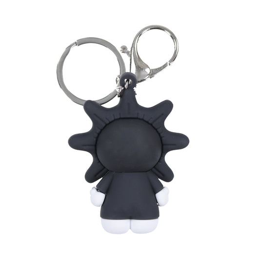 Glo Skull Keychain (Black)