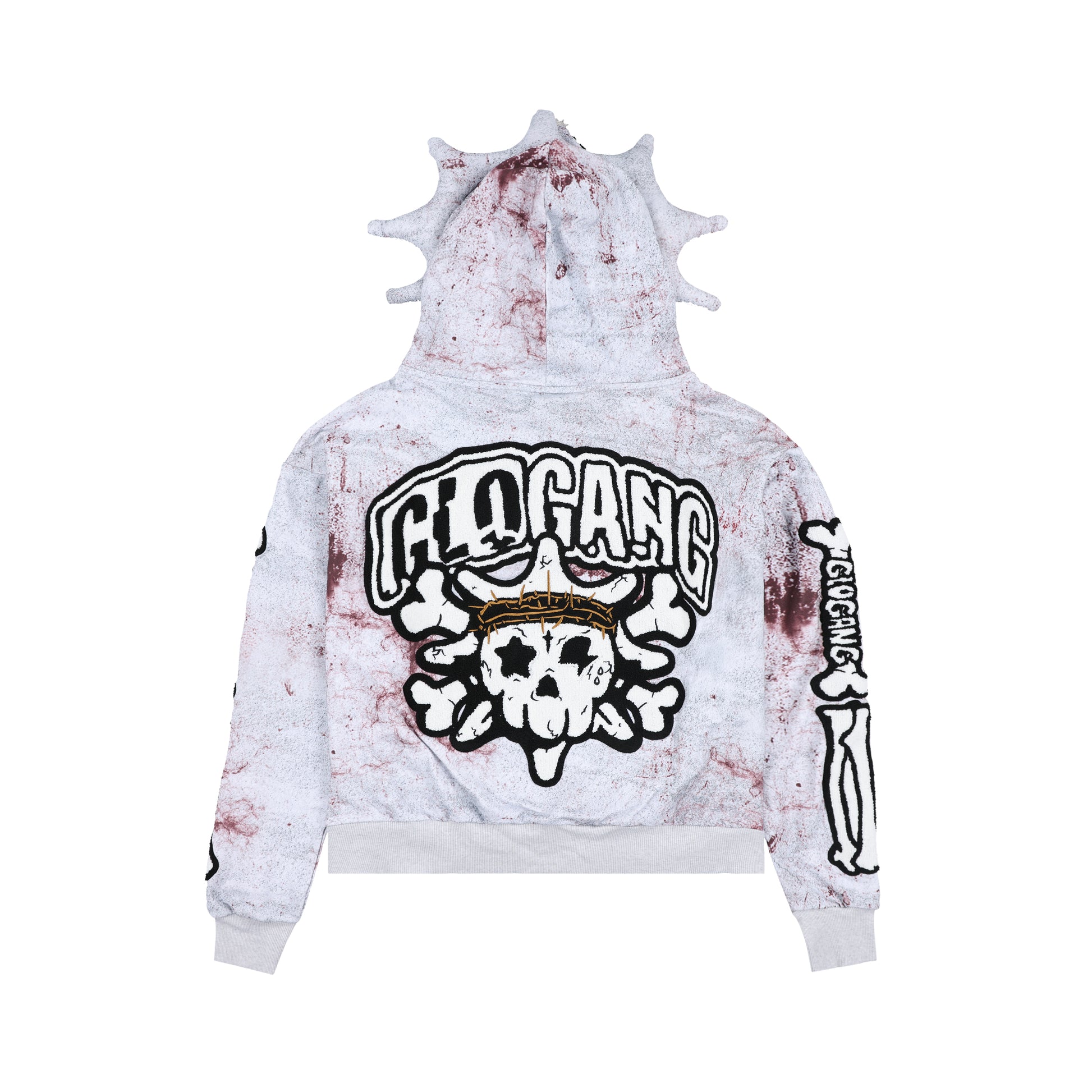 Staining Day Full Zip Hoodie (Grey)