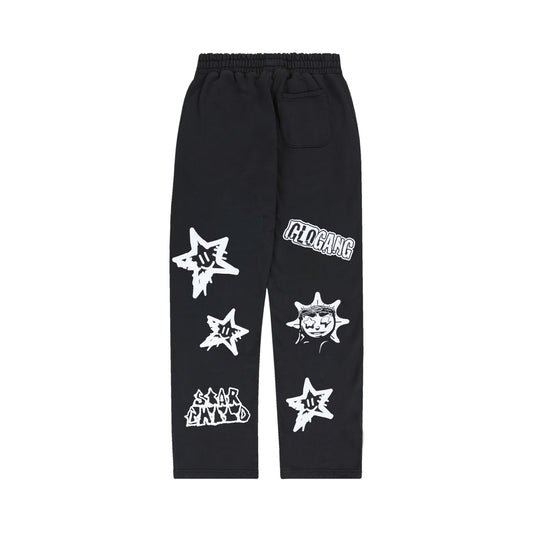 Star Child Straight Leg Sweatpant (Black)