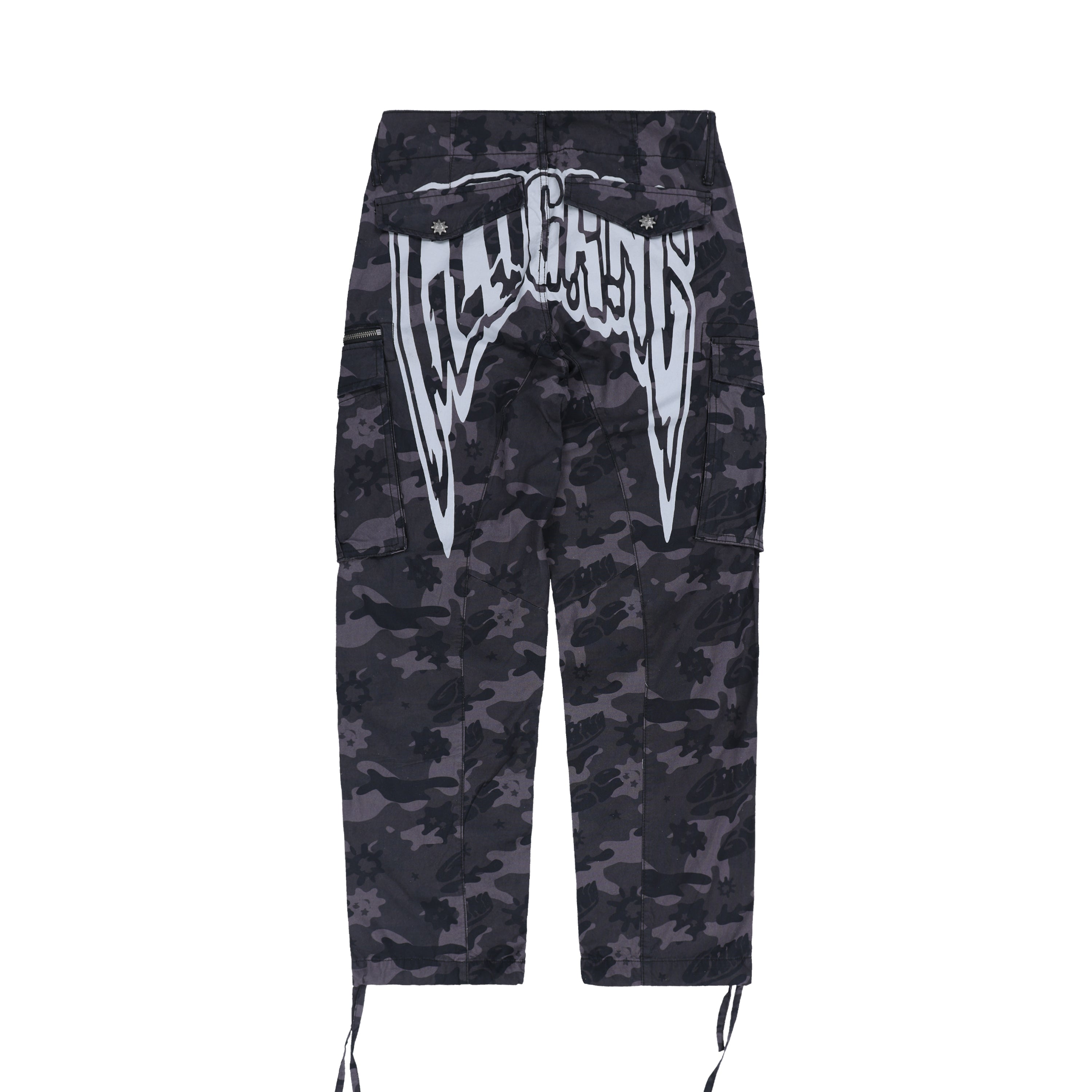 Glo Gang Side Zip Tapered Pant (Black Camo)
