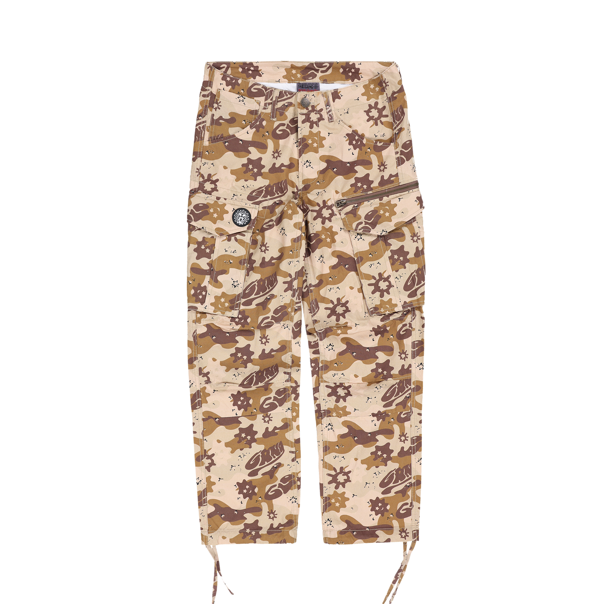 Glo Gang Side Zip Tapered Pant (Tan Camo)