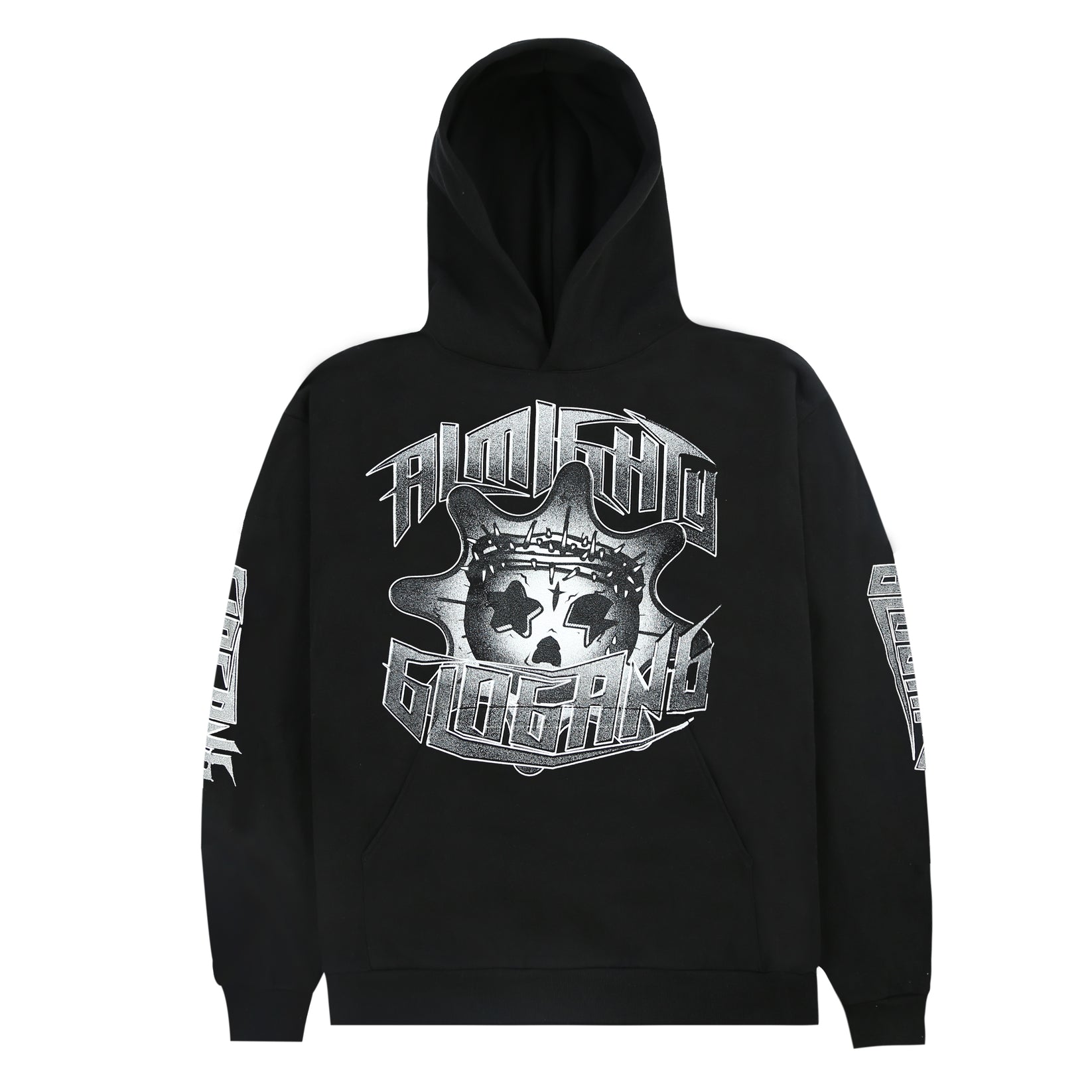 Almighty Glo Skull Hoodie (Black)