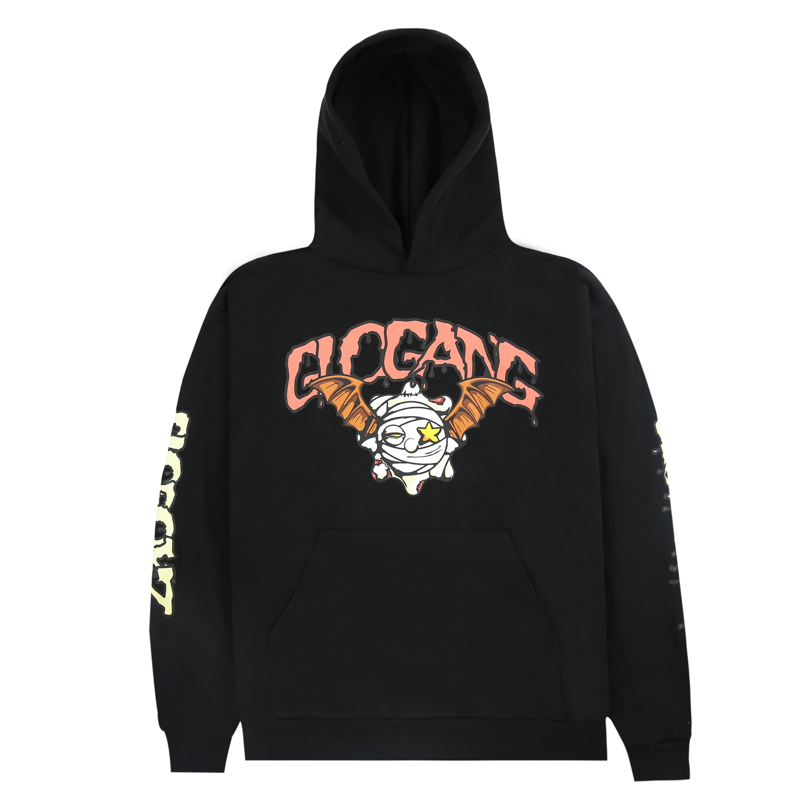 Glo Bat Mummy Hoodie (Black)