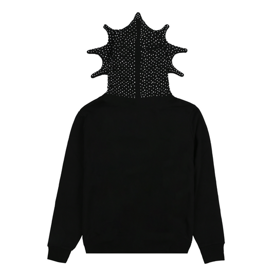 Glo Man Rhinestone Hoodie (Black)