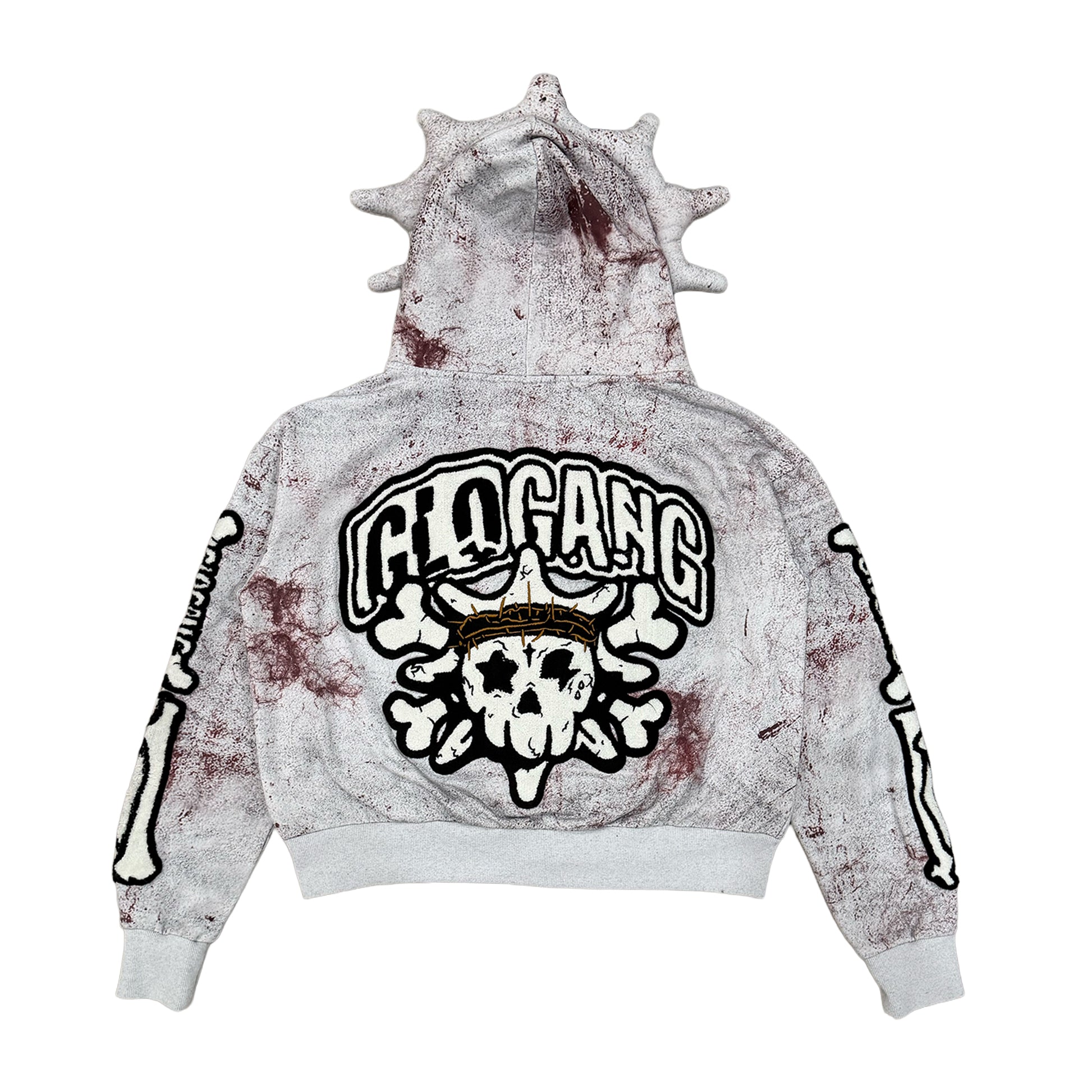 Staining Day Full Zip Hoodie (Grey)