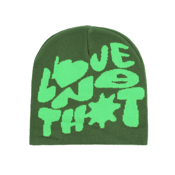 Love No Hoe Beanie (Green)