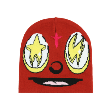 Star Bolt Glo Beanie (Red)