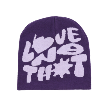 Love No Hoe Beanie (Purple)