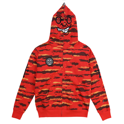 Glo Savage Hoodie (Red Camo)