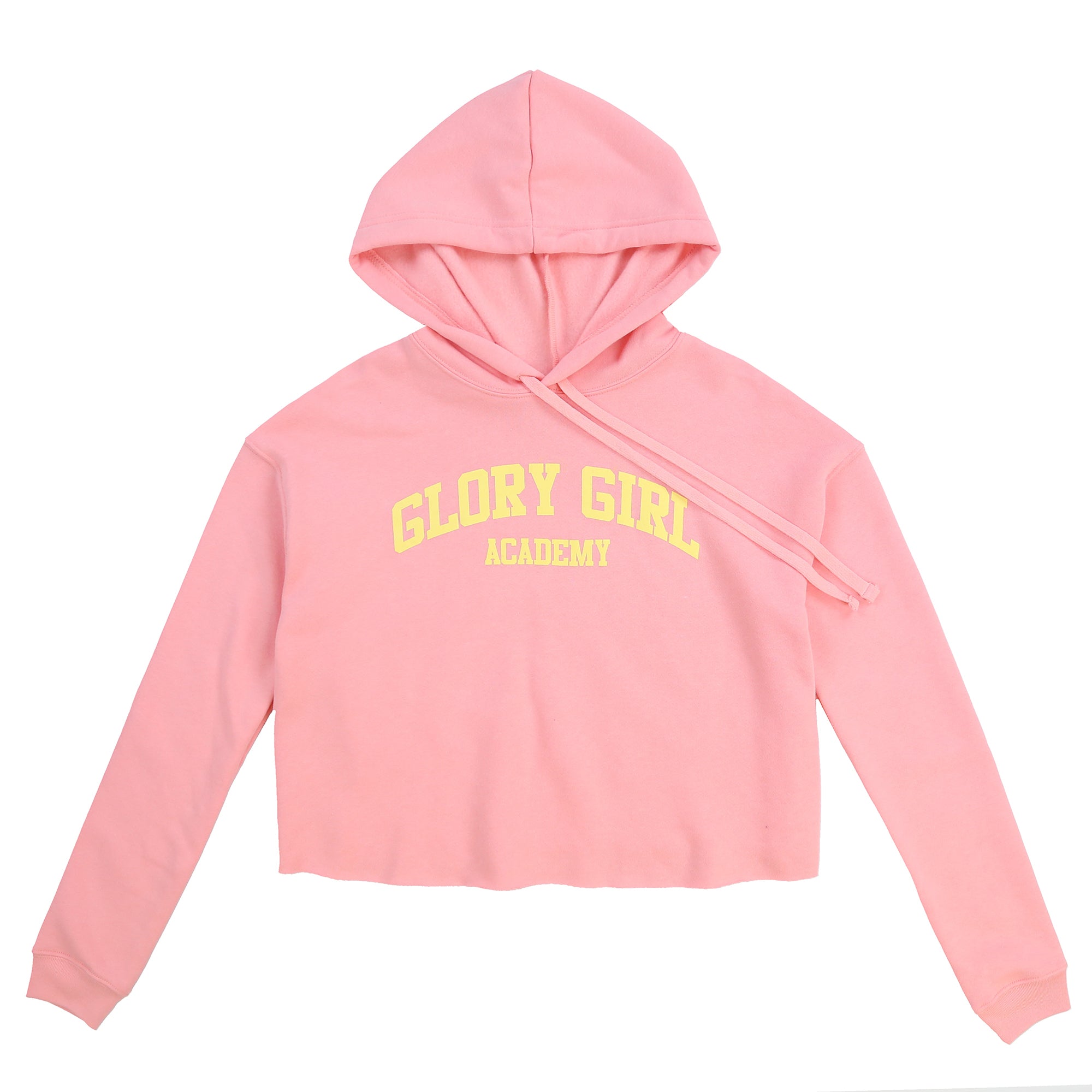 Crop on sale hoodie pink