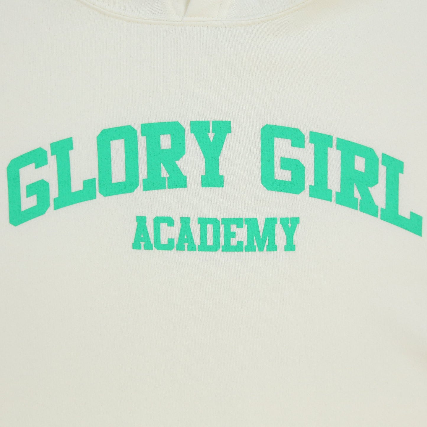 Glory Girl Academy Crop Hoodie (Swiss White)