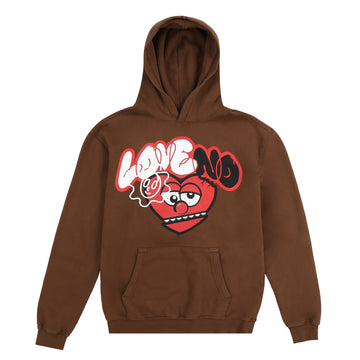 Love No Thottie Graff Hoodie (Brown)