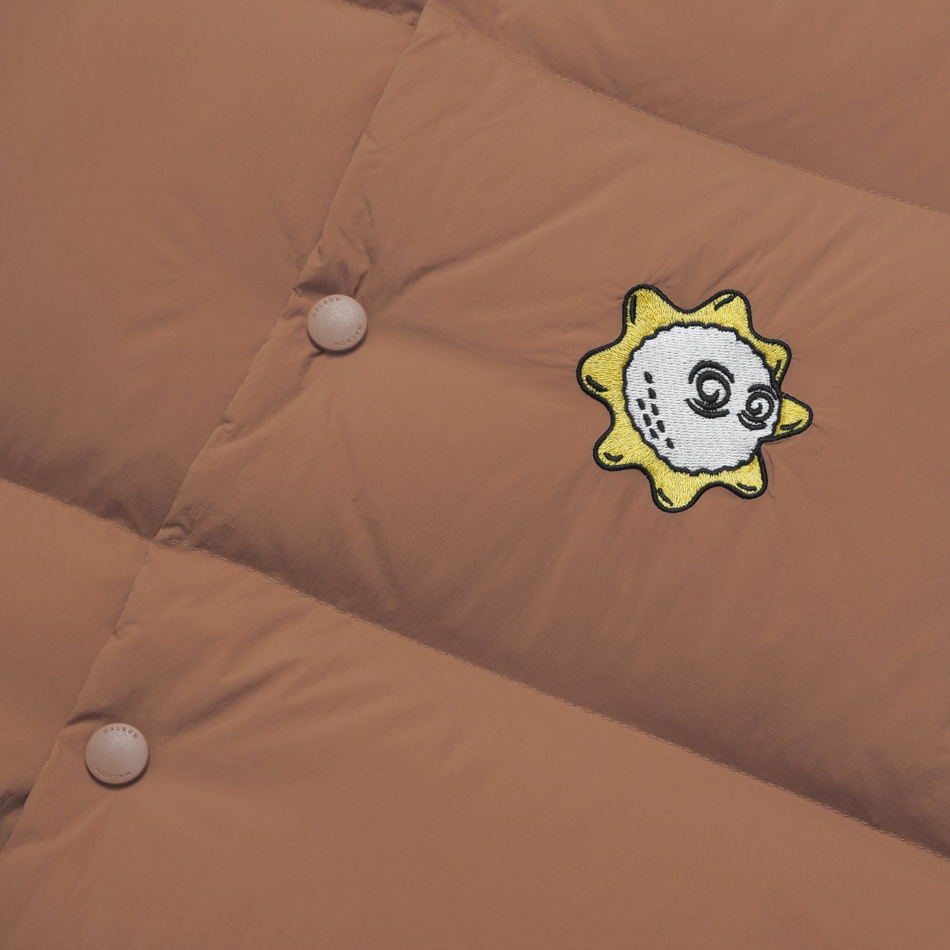 Malbon x Gloryboyz Puffer Vest (Almond)