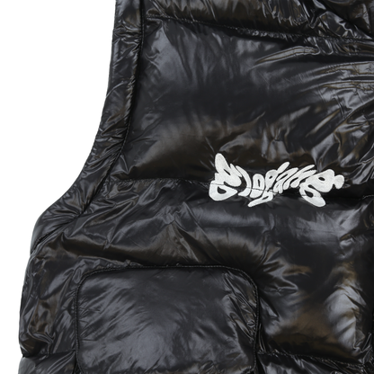 Glocler Flare Collar Puffer Jacket (Black)
