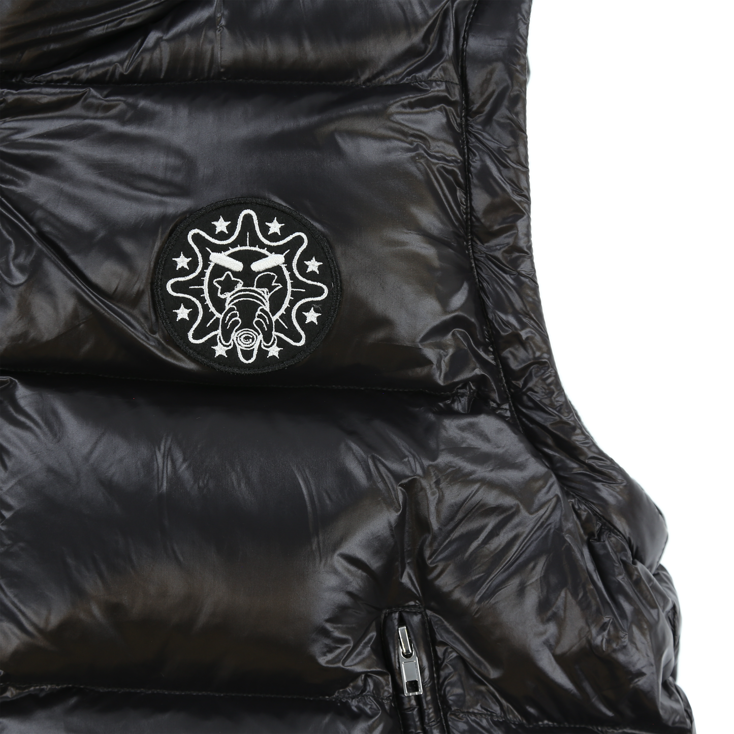 Glocler Flare Collar Puffer Jacket (Black)