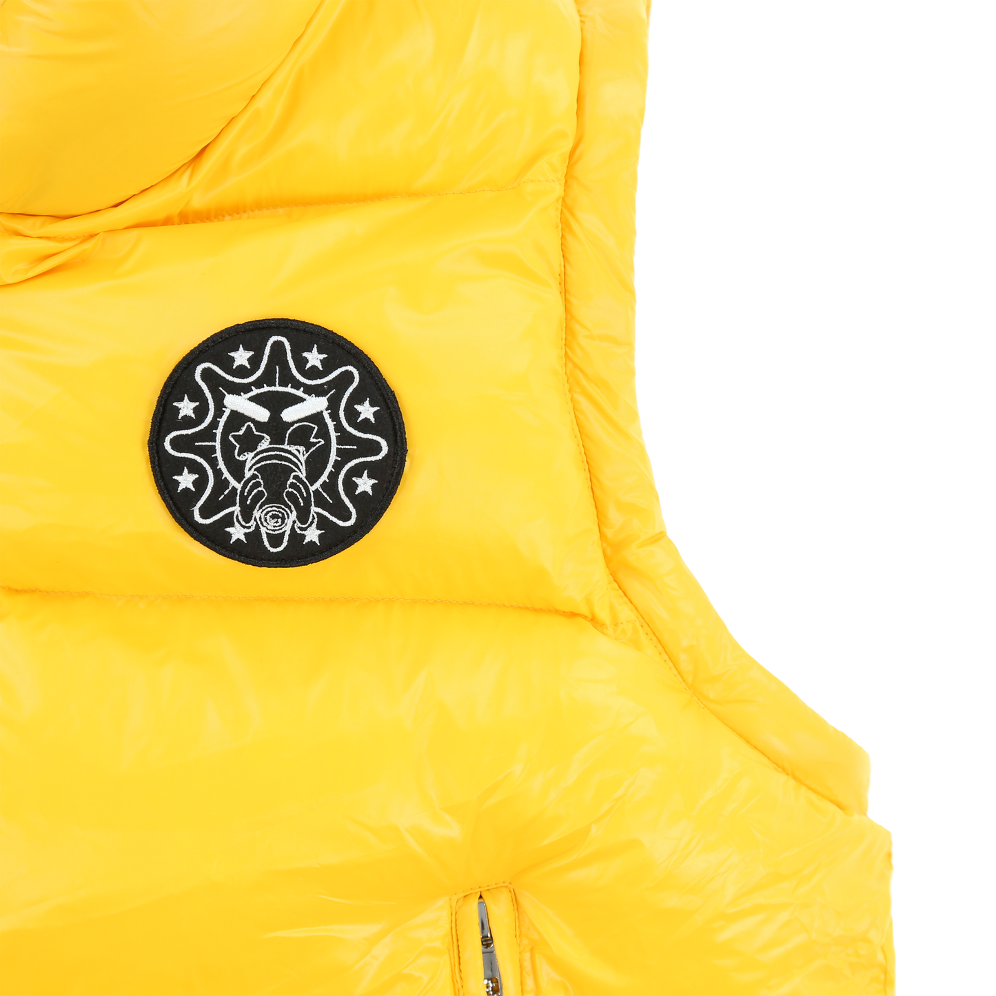 Glocler Flare Collar Puffer Jacket (Yellow)