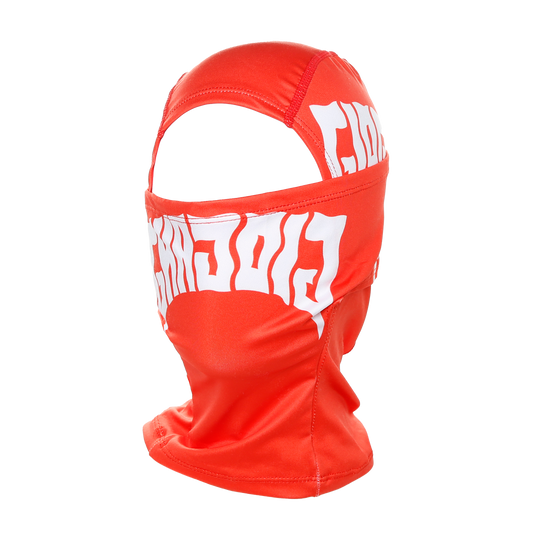 Glo Gang Reverse Logo Balaclava Ski Mask (Red)