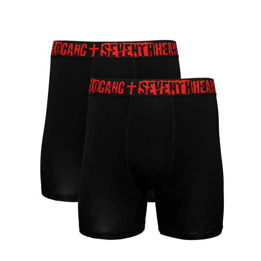 Glo Gang x 7th Heaven Boxer Briefs 2-Pack (Black)