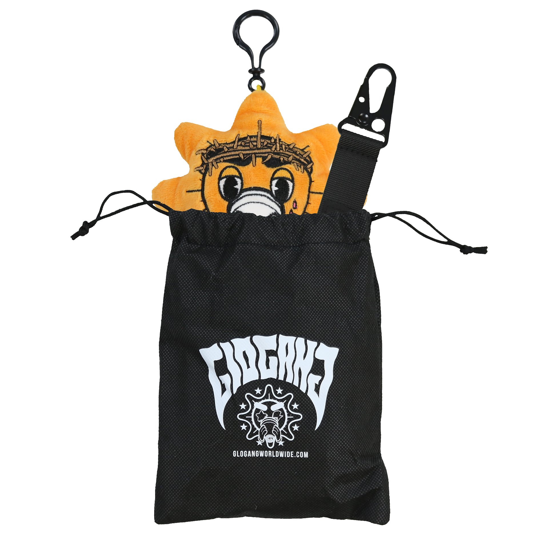 関税送料込 GLOGANG Glo Cup ぬいぐるみ ポーチ キーホルダー Glo Cup Plush Pouch Keychain (Yellow)